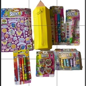 Scentos  SCRIBZ Stationery  Sticker Bundle Scented Pens Stickers Erasers & More